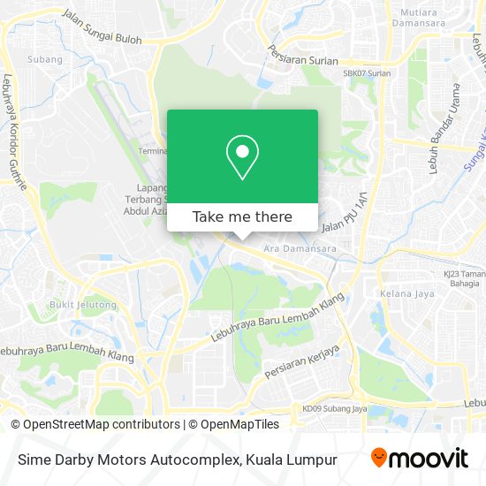 Sime Darby Motors Autocomplex map