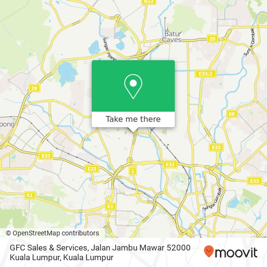 GFC Sales & Services, Jalan Jambu Mawar 52000 Kuala Lumpur map