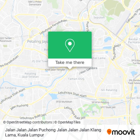 Peta Jalan Jalan Jalan Puchong Jalan Jalan Jalan Klang Lama