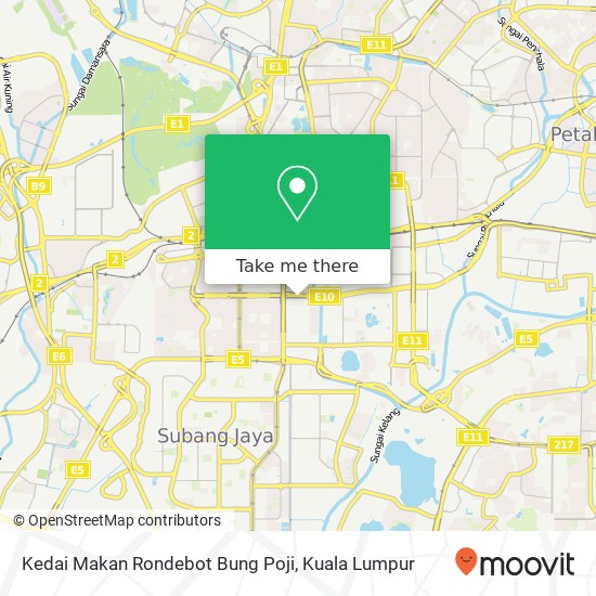 Kedai Makan Rondebot Bung Poji map