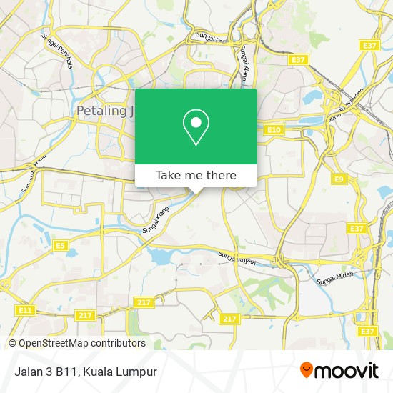 Jalan 3 B11 map