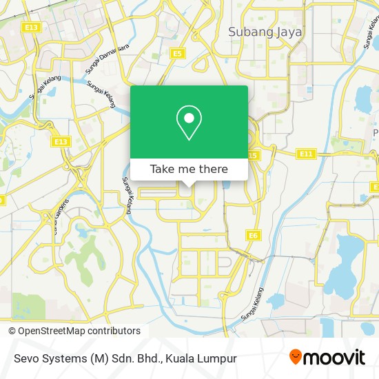 Sevo Systems (M) Sdn. Bhd. map