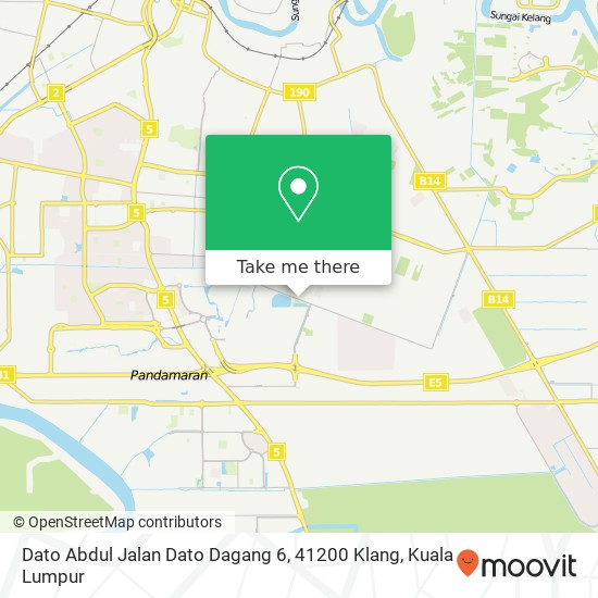 Peta Dato Abdul Jalan Dato Dagang 6, 41200 Klang