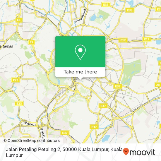 Peta Jalan Petaling Petaling 2, 50000 Kuala Lumpur