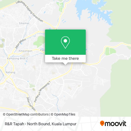 R&R Tapah - North Bound map