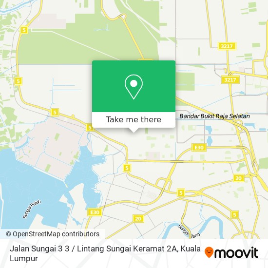 Peta Jalan Sungai 3 3 / Lintang Sungai Keramat 2A