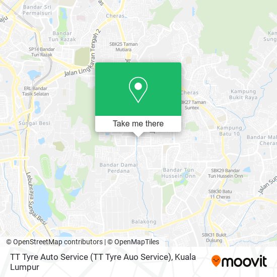 TT Tyre Auto Service map