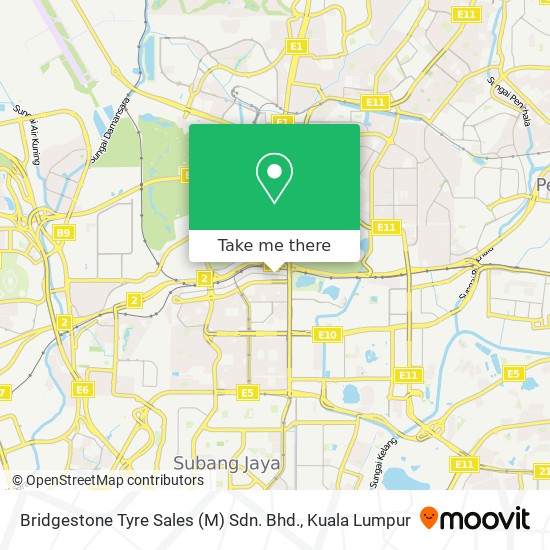 Bridgestone Tyre Sales (M) Sdn. Bhd. map