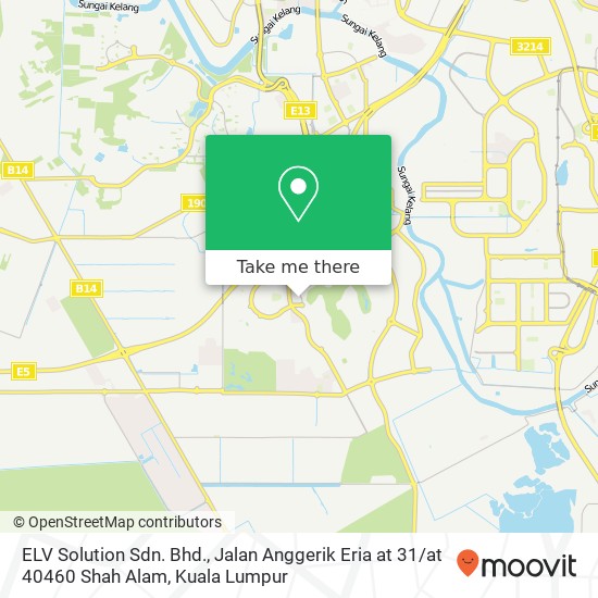 ELV Solution Sdn. Bhd., Jalan Anggerik Eria at 31 / at 40460 Shah Alam map