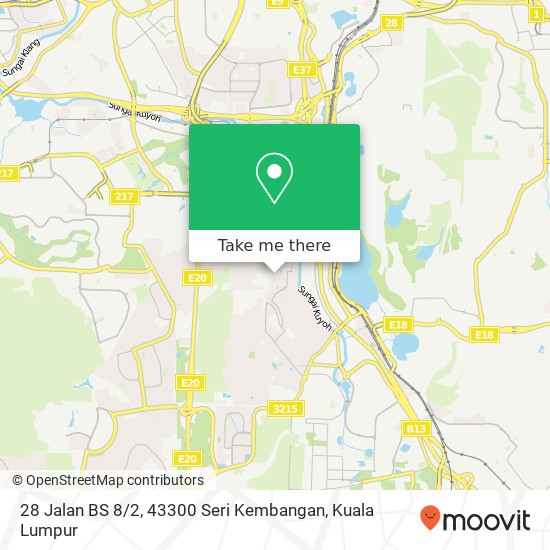 28 Jalan BS 8 / 2, 43300 Seri Kembangan map