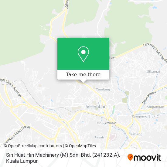 Sin Huat Hin Machinery (M) Sdn. Bhd. (241232-A) map