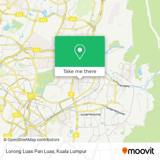 Lorong Luas Pan Luas map