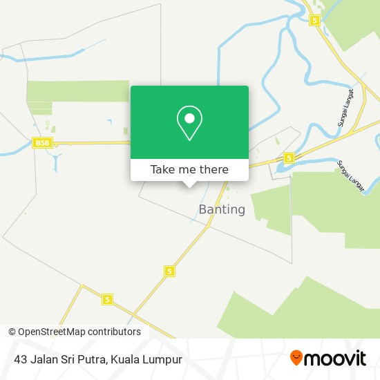 43 Jalan Sri Putra map