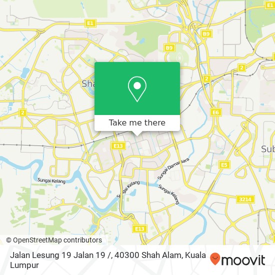 Peta Jalan Lesung 19 Jalan 19 /, 40300 Shah Alam