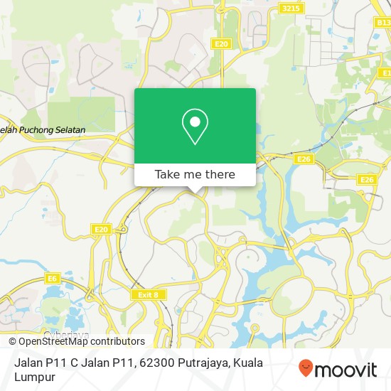 Peta Jalan P11 C Jalan P11, 62300 Putrajaya