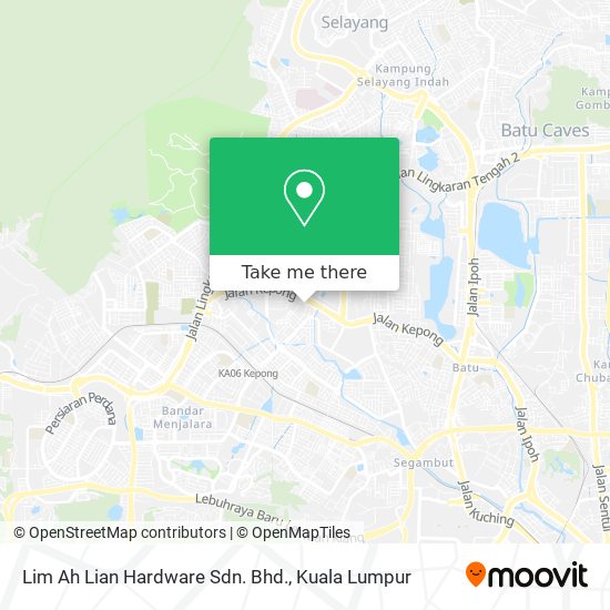 Lim Ah Lian Hardware Sdn. Bhd. map