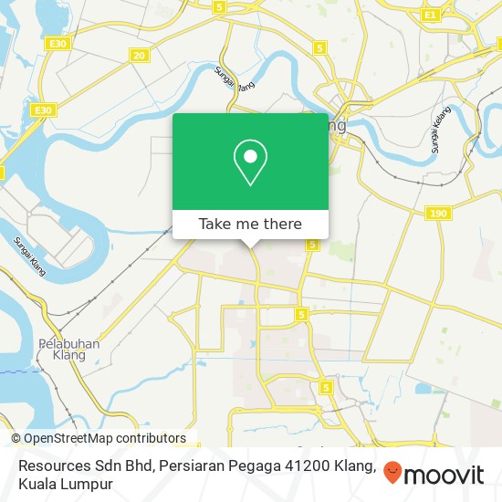 Resources Sdn Bhd, Persiaran Pegaga 41200 Klang map