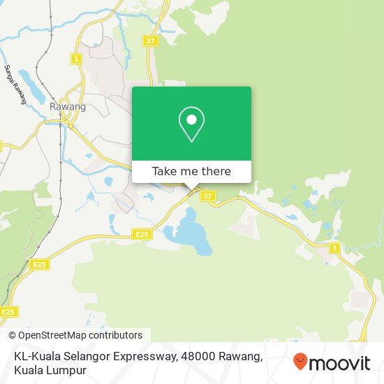 Peta KL-Kuala Selangor Expressway, 48000 Rawang