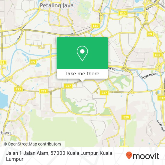 Peta Jalan 1 Jalan Alam, 57000 Kuala Lumpur