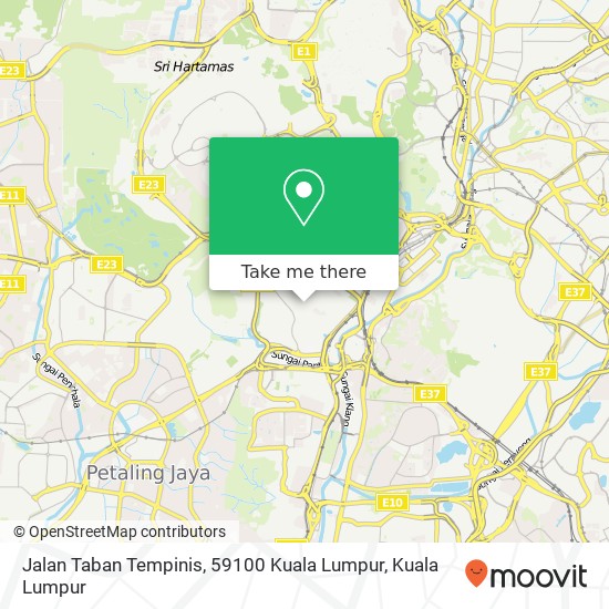 Jalan Taban Tempinis, 59100 Kuala Lumpur map