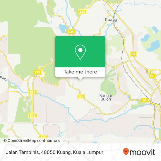 Peta Jalan Tempinis, 48050 Kuang