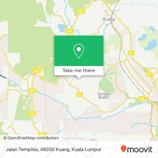 Jalan Tempinis, 48050 Kuang map