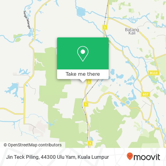 Peta Jin Teck Piling, 44300 Ulu Yam