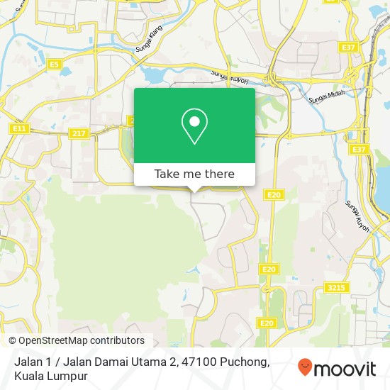 Jalan 1 / Jalan Damai Utama 2, 47100 Puchong map