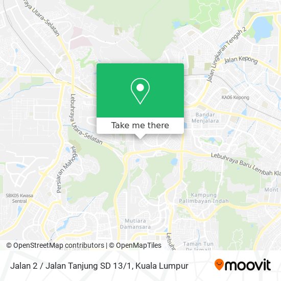 Jalan 2 / Jalan Tanjung SD 13 / 1 map