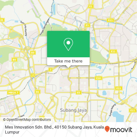 Mes Innovation Sdn. Bhd., 40150 Subang Jaya map