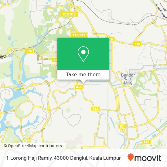 1 Lorong Haji Ramly, 43000 Dengkil map