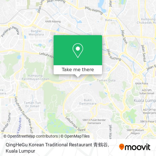 Peta QingHeGu Korean Traditional Restaurant 青鶴谷