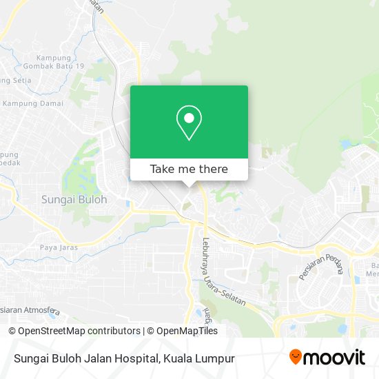 Peta Sungai Buloh Jalan Hospital