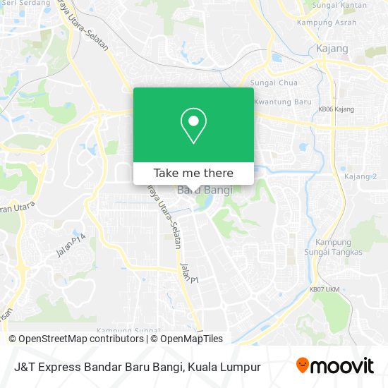 Peta J&T Express Bandar Baru Bangi
