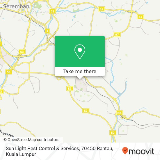 Sun Light Pest Control & Services, 70450 Rantau map