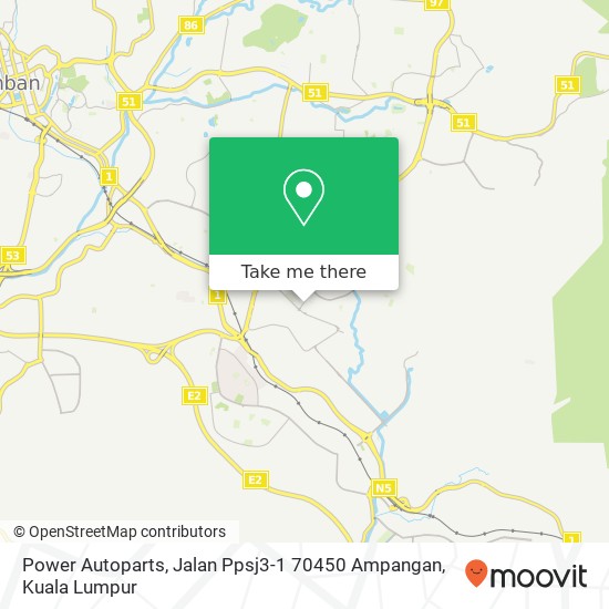 Power Autoparts, Jalan Ppsj3-1 70450 Ampangan map