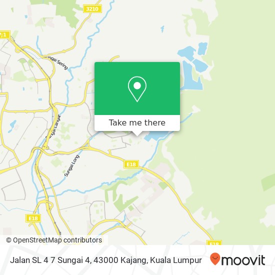 Peta Jalan SL 4 7 Sungai 4, 43000 Kajang