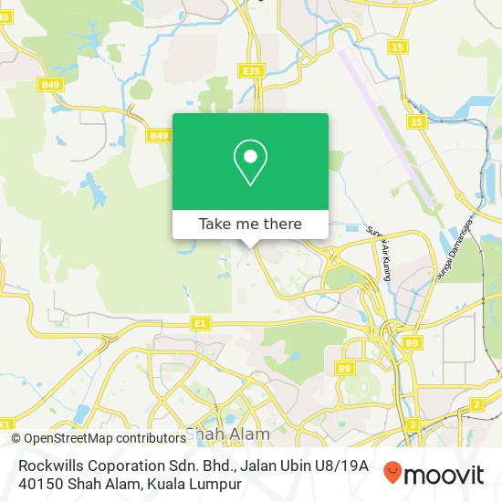 Rockwills Coporation Sdn. Bhd., Jalan Ubin U8 / 19A 40150 Shah Alam map