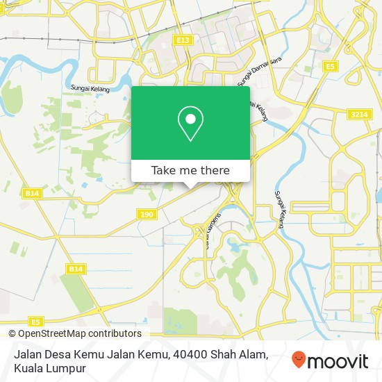 Jalan Desa Kemu Jalan Kemu, 40400 Shah Alam map