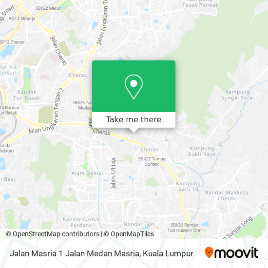 Peta Jalan Masria 1 Jalan Medan Masria