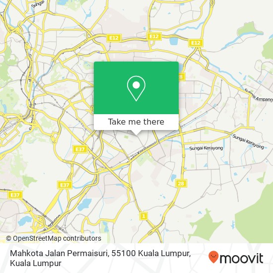 Mahkota Jalan Permaisuri, 55100 Kuala Lumpur map