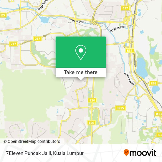 7Eleven Puncak Jalil map