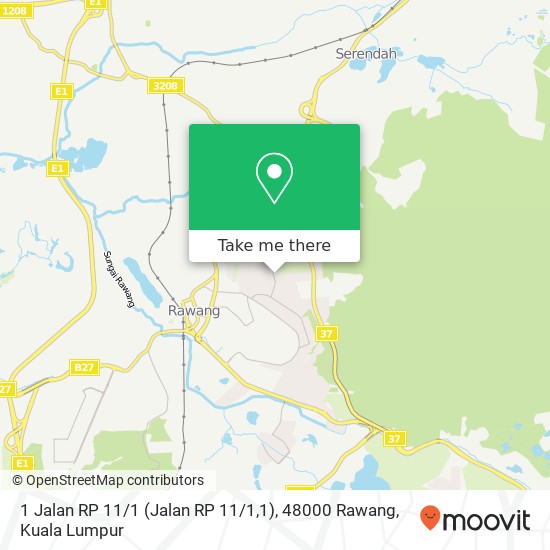 1 Jalan RP 11 / 1 (Jalan RP 11 / 1,1), 48000 Rawang map