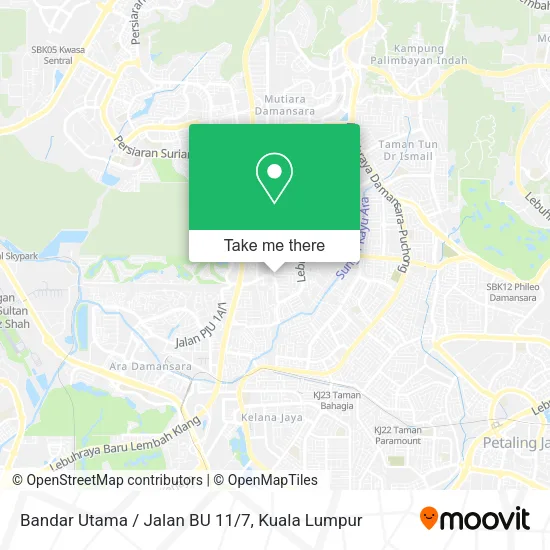 Bandar Utama / Jalan BU 11/7 map