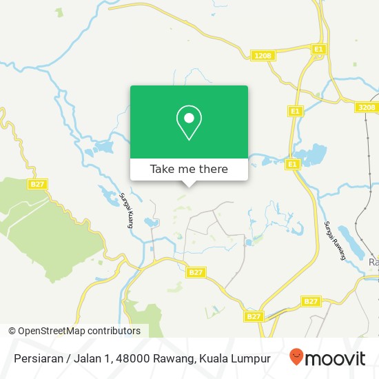 Peta Persiaran / Jalan 1, 48000 Rawang