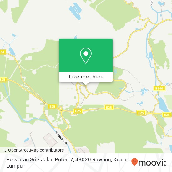 Peta Persiaran Sri / Jalan Puteri 7, 48020 Rawang