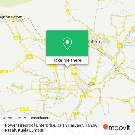 Power Fireproof Enterprise, Jalan Haruan 5 70200 Rasah map