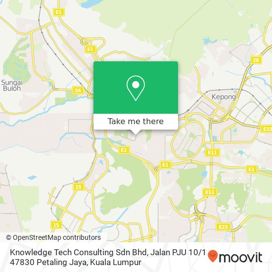Knowledge Tech Consulting Sdn Bhd, Jalan PJU 10 / 1 47830 Petaling Jaya map