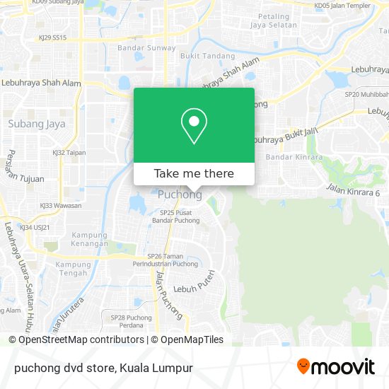 puchong dvd store map