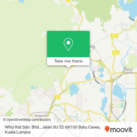 Whiz-Kid Sdn. Bhd., Jalan SU 52 68100 Batu Caves map